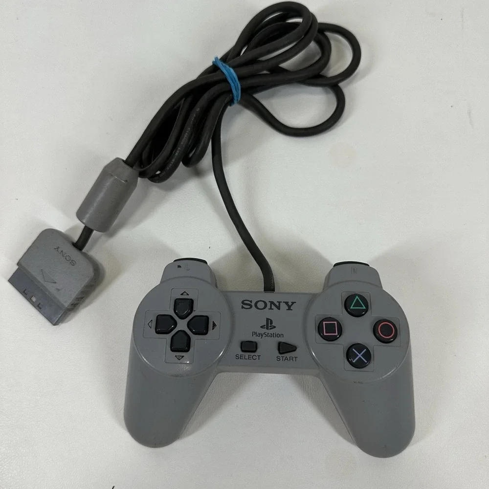 Sony PlayStation PS1 Original Gray Wired Controller SCPH-1080 Tested